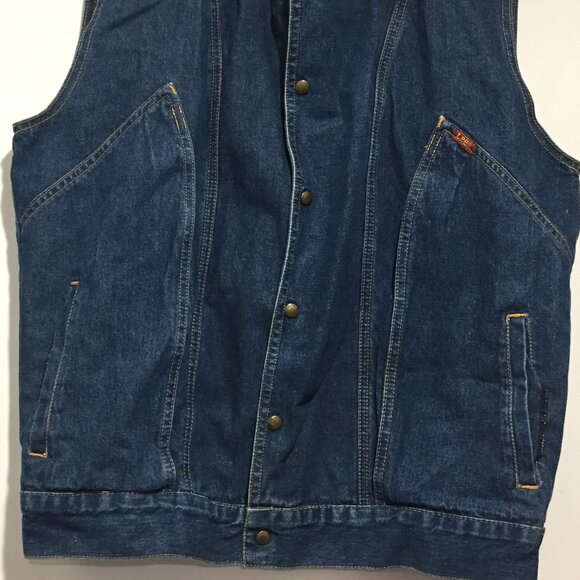 VINTAGE LEE JEANS VESTS SIZE M/L - Picture 6 of 8